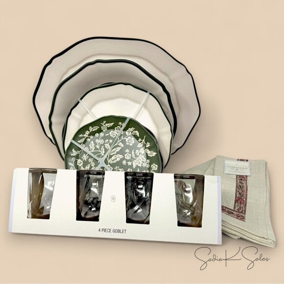 102oz Melamine Serving Bowl Green Edge - Threshold Studio McGee - Target 2025 - Picture 5 of 5